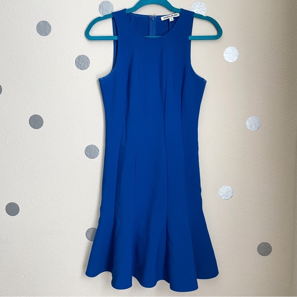 Elizabeth and James Sleeveless Trumpet Midi Dress